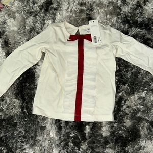 Janie and Jack white long sleeve